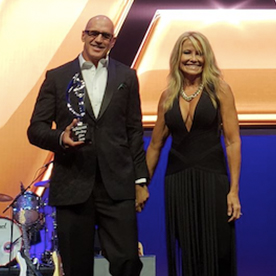 Debi and Jeff Beebe at an Awards Banquet